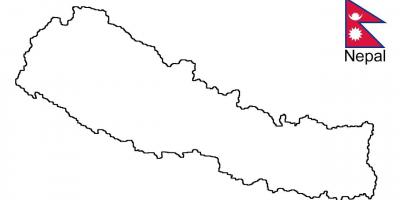 Карта Непалу контур